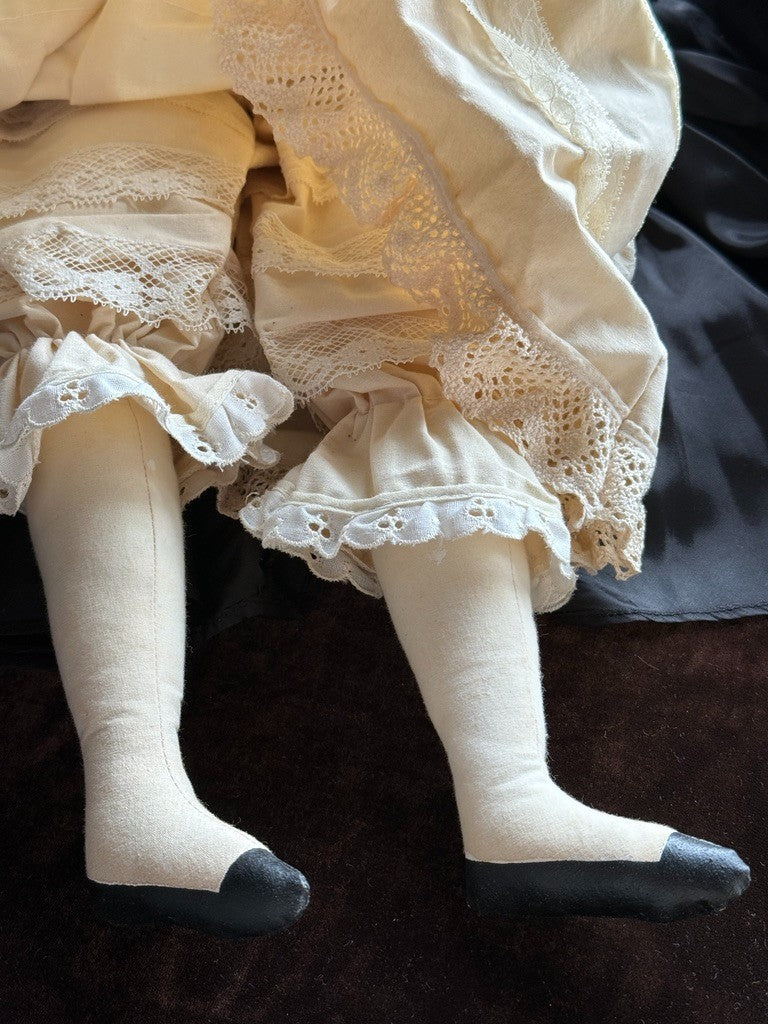Handmade Artist 25.5" Oil Painted Cloth Folk Art Doll