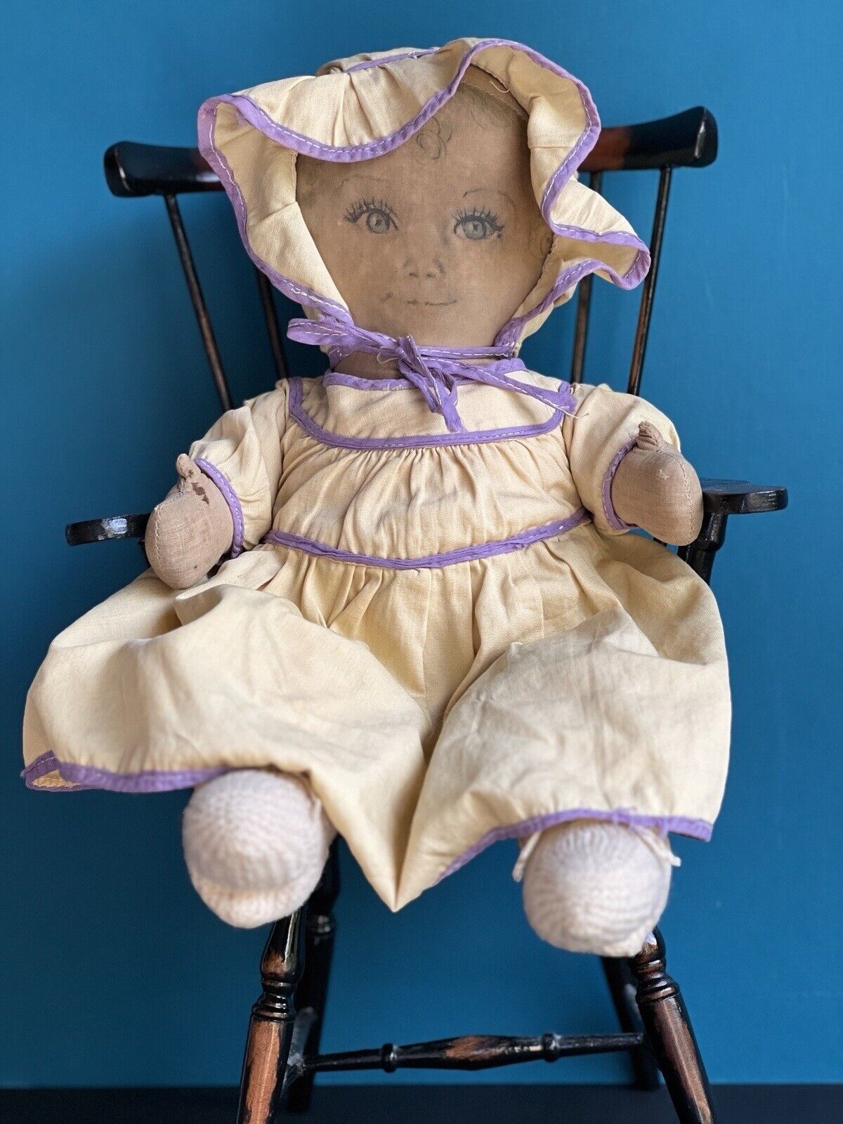 Antique American Cloth “Sweets” Doll by Maude Tousey Fangel Georgene Novelties