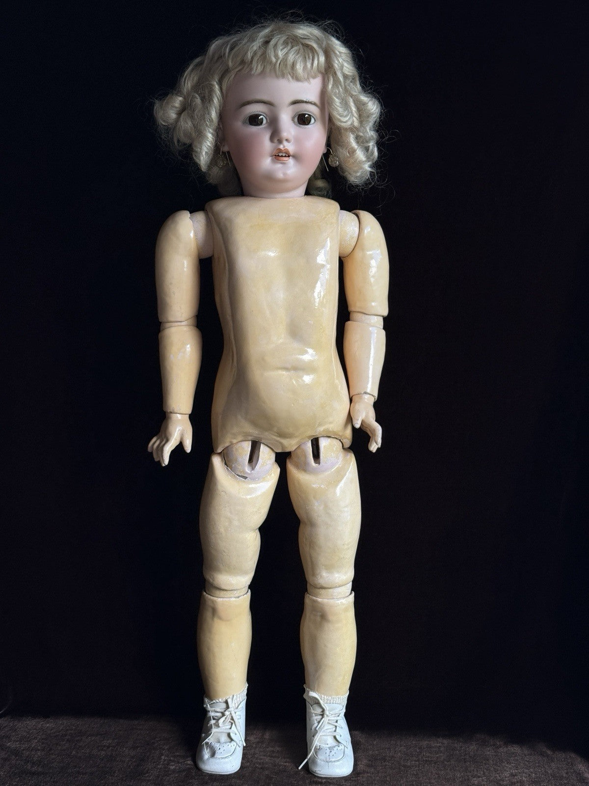 Large Antique German 31” Simon Halbig Dep 1079 Bisque Head Doll