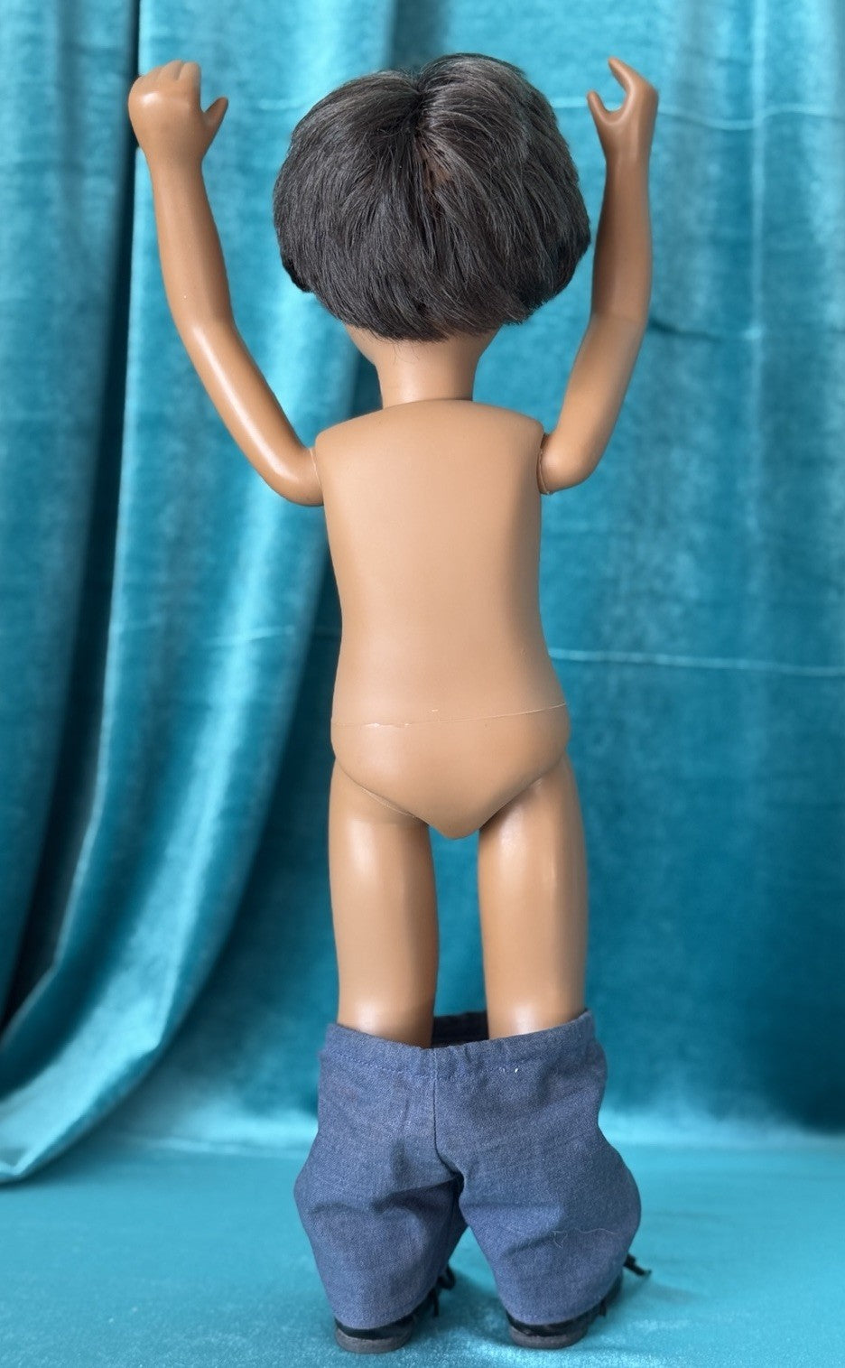 Collectible England Vinyl Brunette Gregor Boy Doll; New Outfit