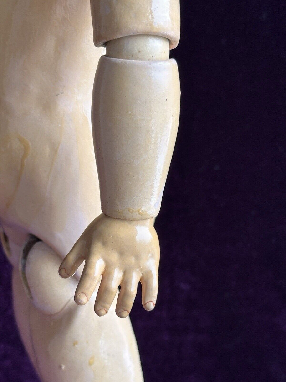 Antique German 19” Early Kestner 143 Bisque Head Doll