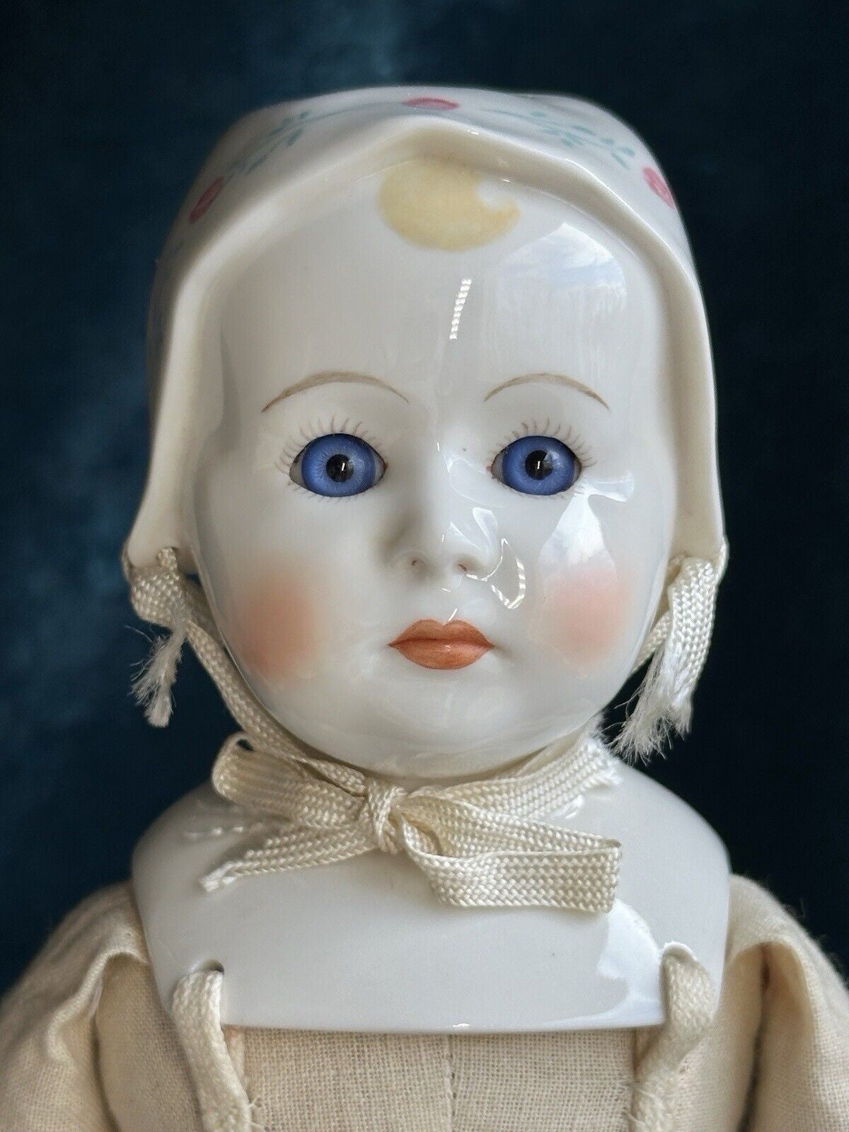 Rare 12.5” Vintage 1948 Emma Clear Signed Stuart Baby China Doll Glass Eyes