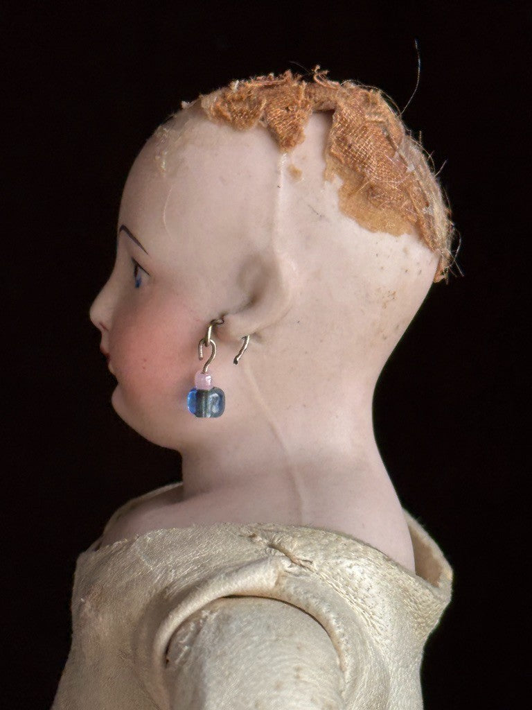 Rare Petite 12" Antique French François Gautier Bisque Head Fashion Doll