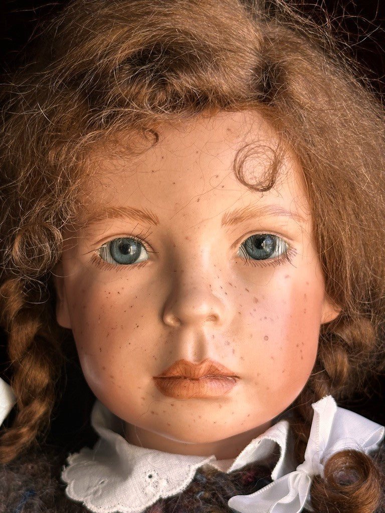 OOAK Collectible 24” Porcelain Cloth Heidi Plusczok Doll