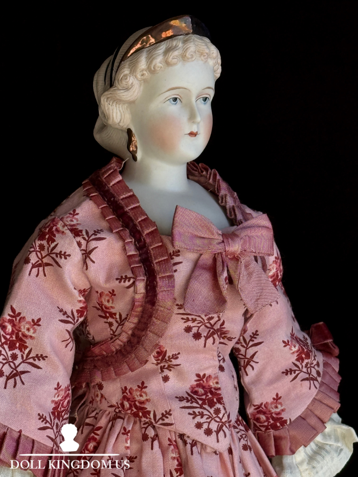 Vintage 19” Ruth Bartlome Porcelain Reproduction of Parian Fashion Lady Doll