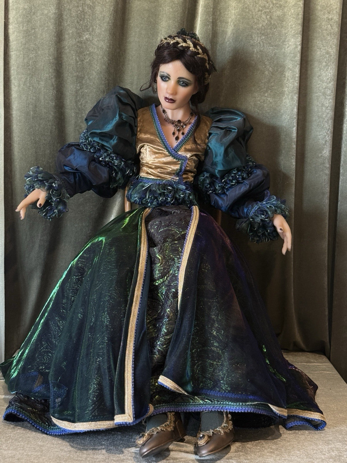 OOAK (?) Collectible Lifelike 48” Wax (?) Doll “Catalina” by Juanita Montoya