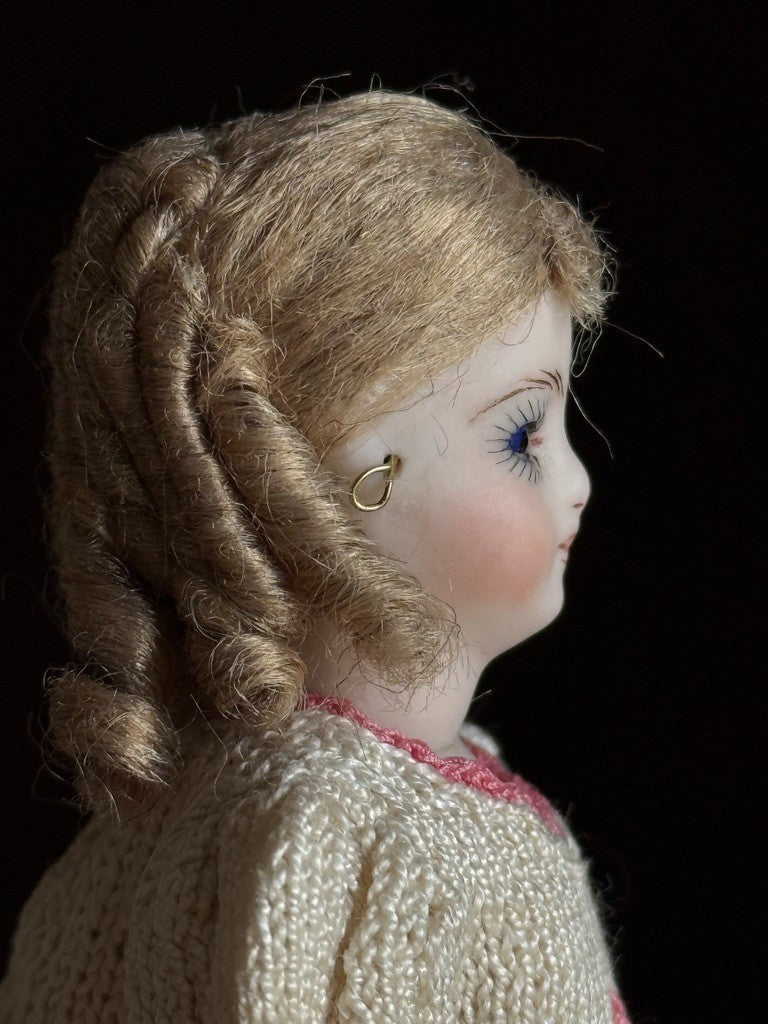 Miniature Cathy Hansen Porcelain Repro Antique French Mignonette Dollhouse Doll