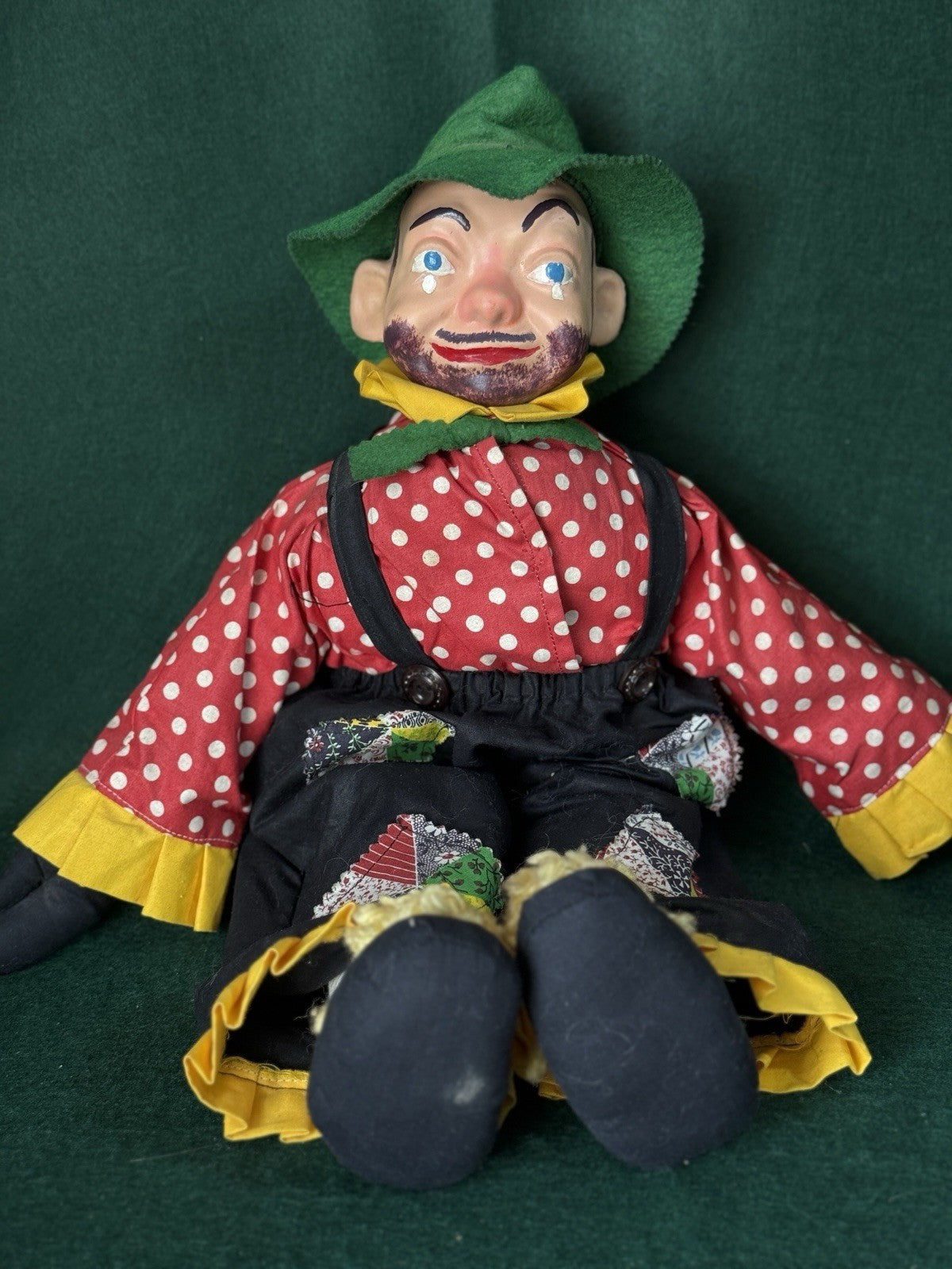 Lot Of 4 Vintage 1960’s Collectible Clowns Dolls & Wizard Of Oz Scarecrow