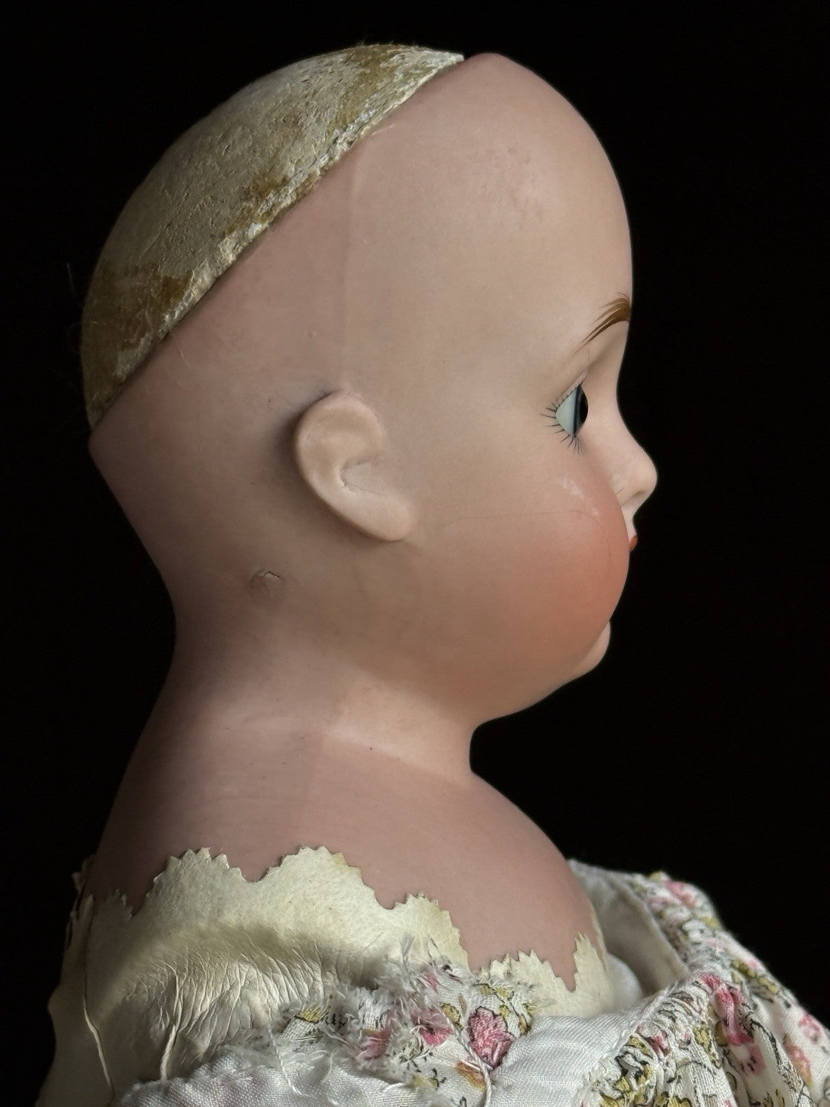 Antique German 17.5” Early Kestner 166 Bisque Shoulder Head Doll