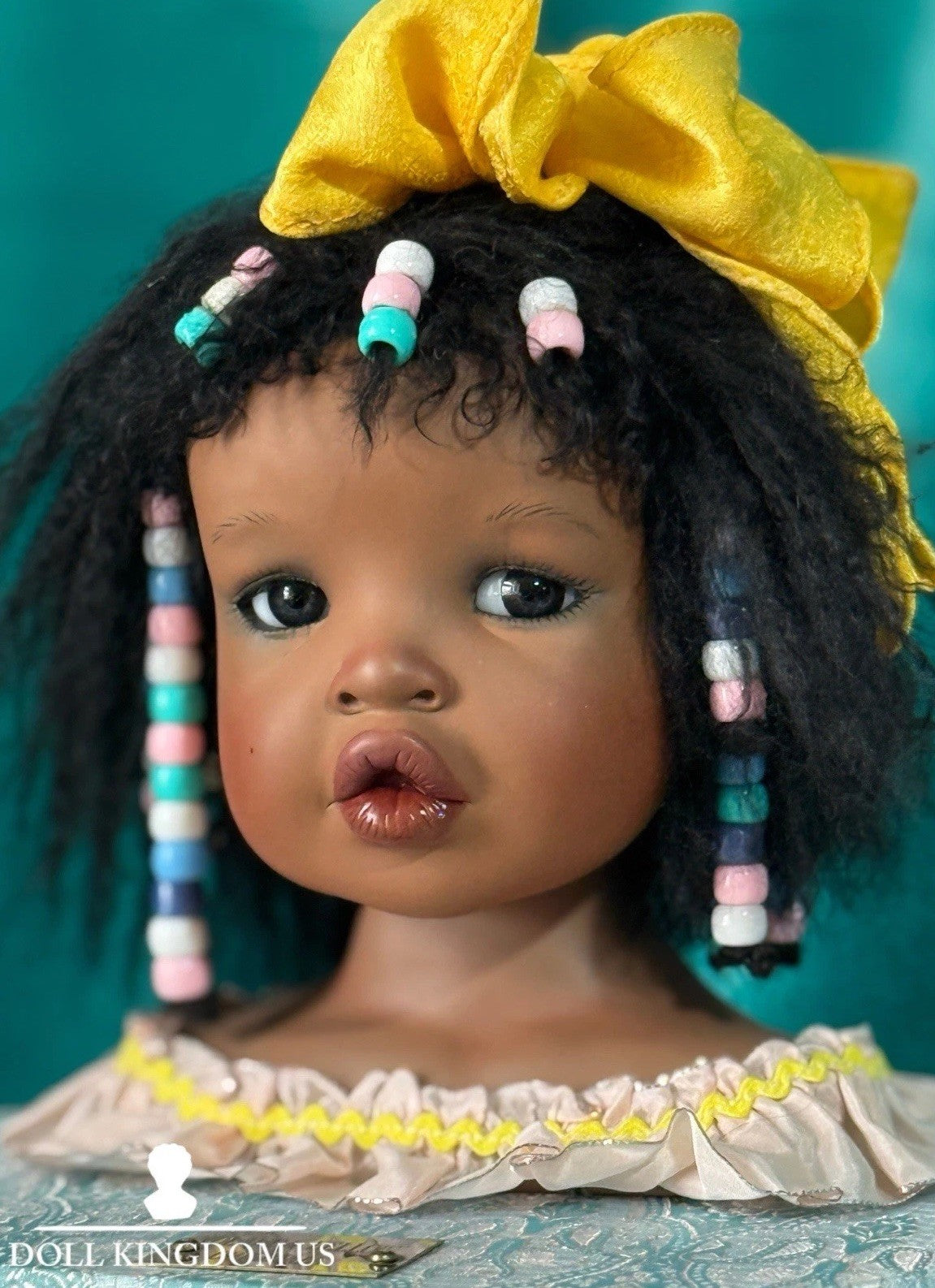 Collectible Porcelain Artist Dark Complexion Doll “Jolie” Yolanda Bello (Bust)