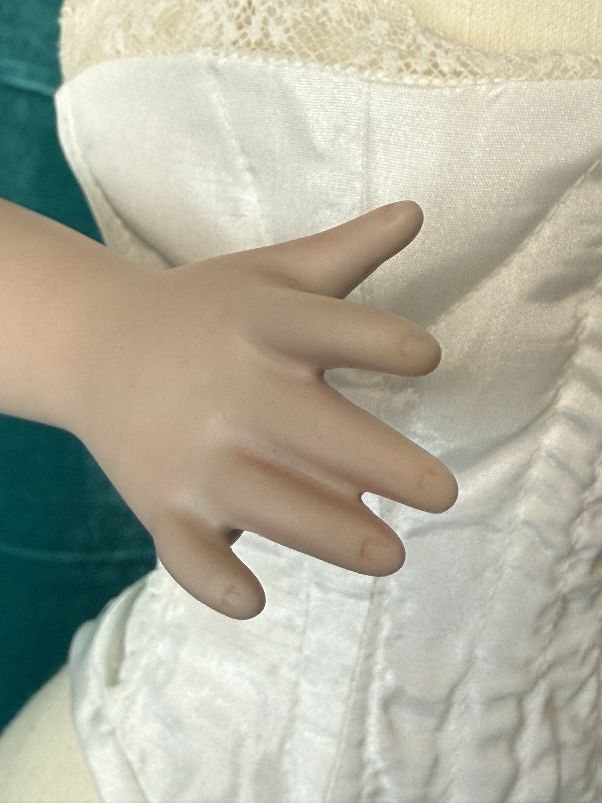 Vintage Artist Porcelain 20” Reproduction of Antique French Fashion FG Doll