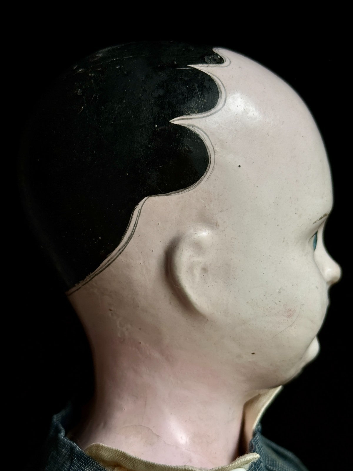 Antique French 23” Papier Mache Male Doll