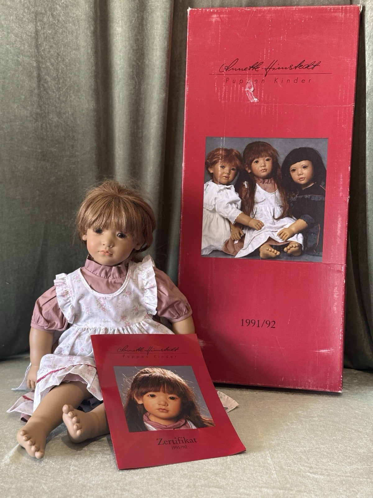 Collectible Vinyl Annette Himstedt 25” Neblina Doll Box/COA