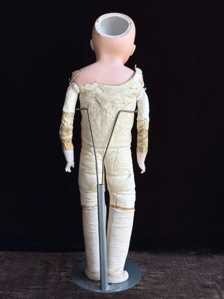 Antique German 21” ABG Alt Beck & Gottschalk Turned Bisque Shoulder Head Doll