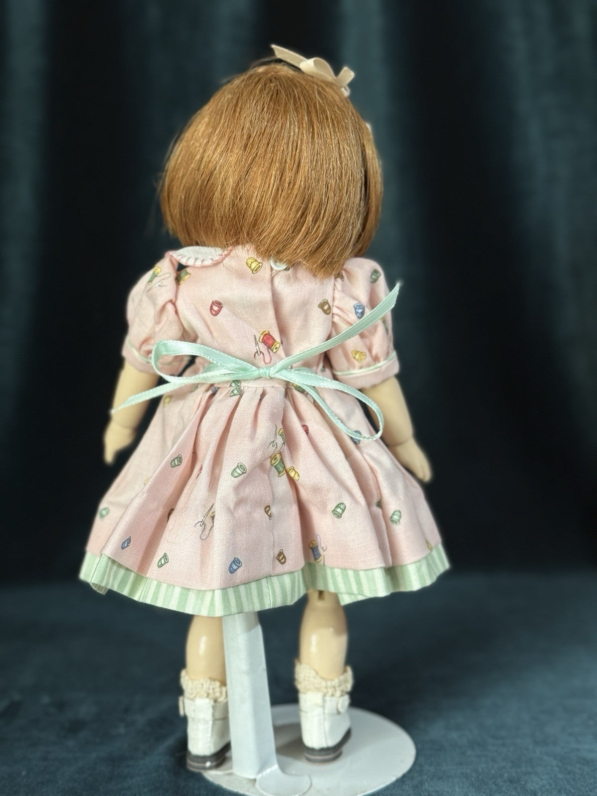 Porcelain/Composition 11” Reproduction of Antique French Bleuette Doll