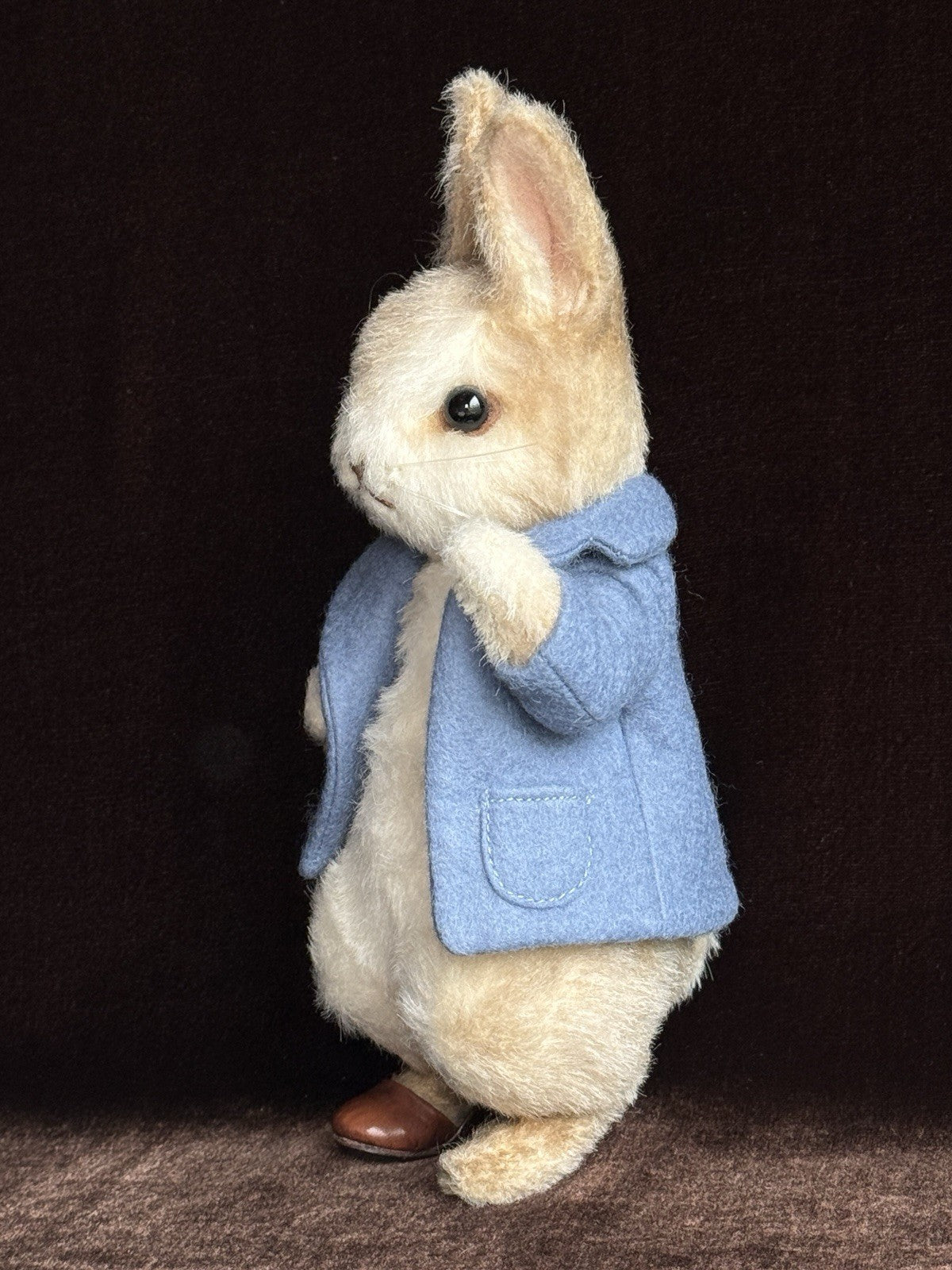 Collectible John Wright 8” Felt Peter Doll Beatrix Potter LE 500 in Box COA
