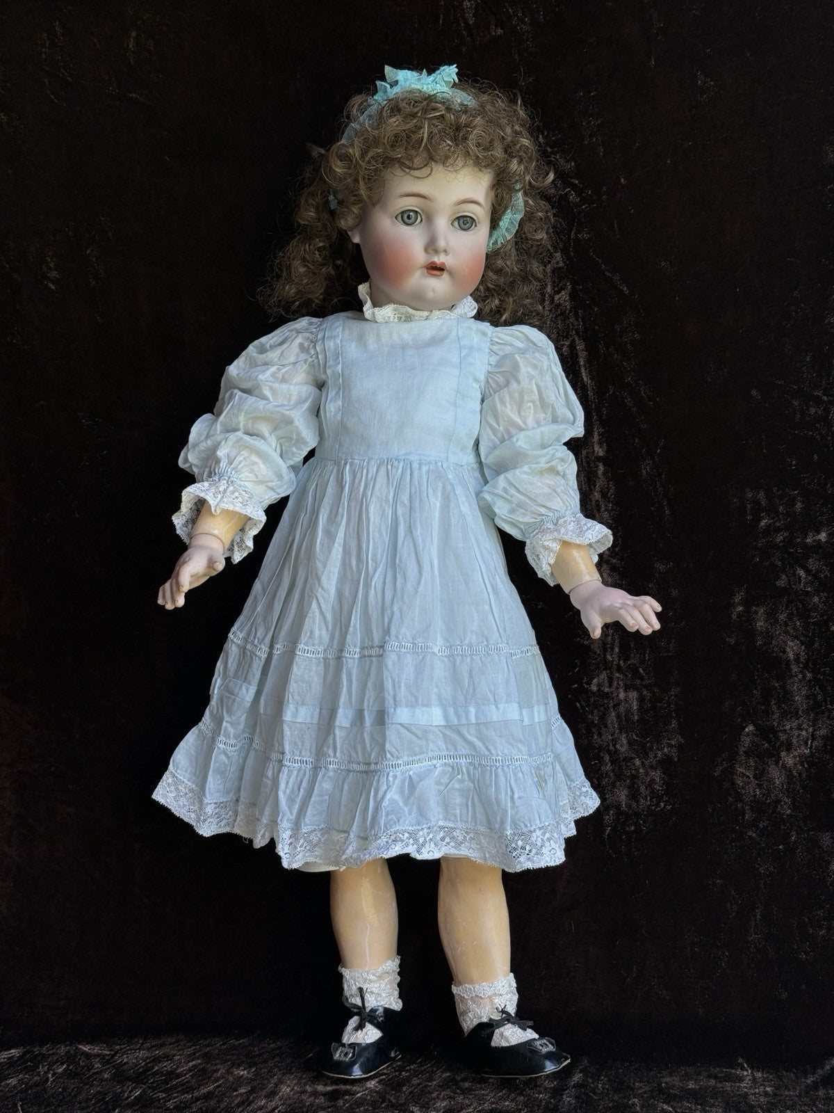 Antique German 27” Kammer Reinhardt Simon Halbig 403 69 Bisque Head Doll