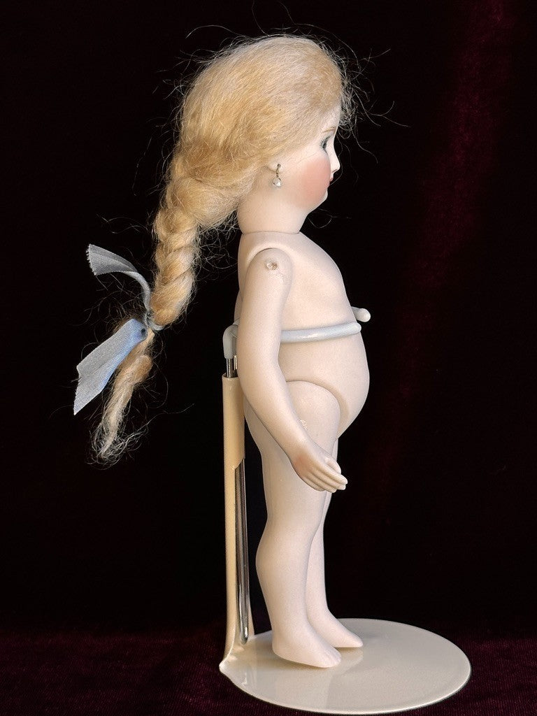 All Porcelain 7.5” UFDC Artist Reproduction of Antique French Mignonette Doll