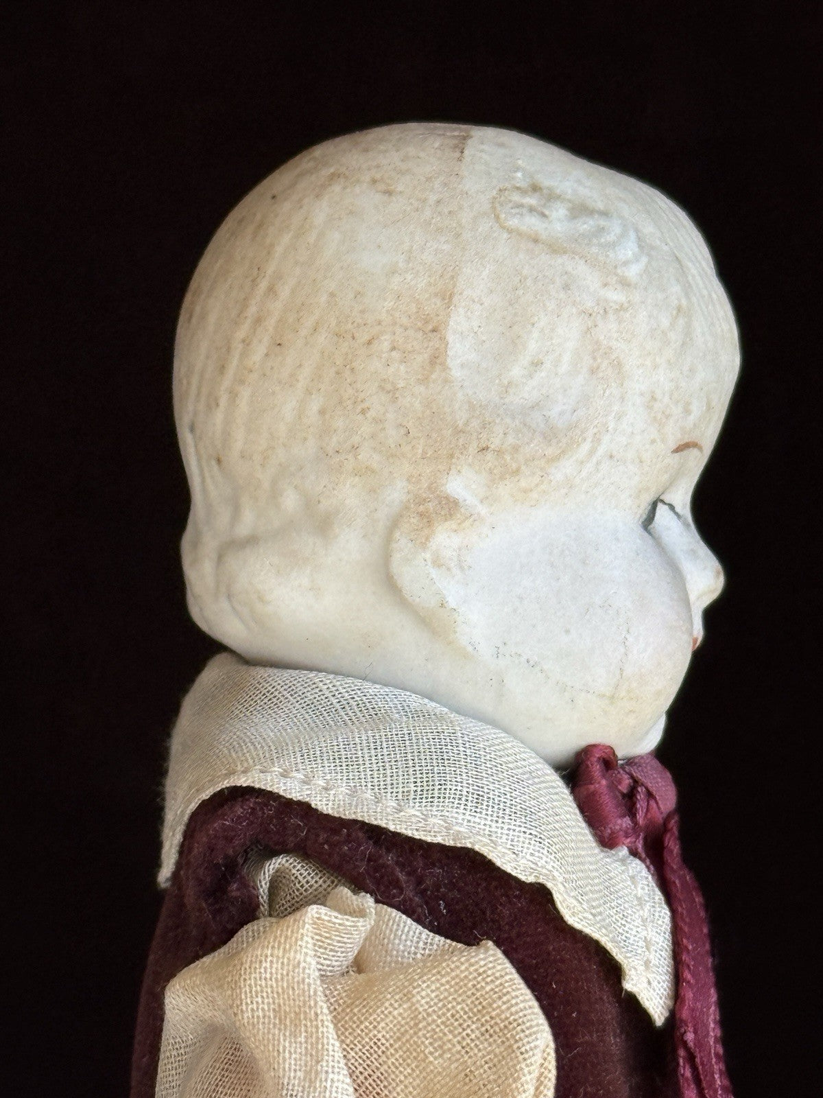 Lot of 2 Vintage Miniature 7.25” Made in Japan Bisque Head Dolls