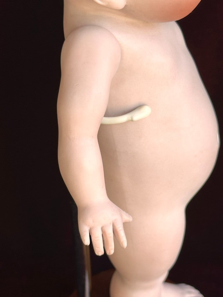 Rare Large 11" Hertel Schwab 222 "Our Fairy" All Bisque Googly Eyes Doll