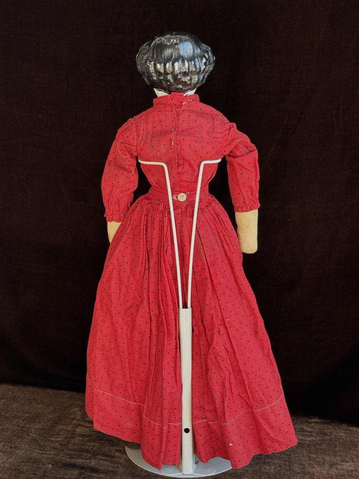 Antique German 19” Flat Top Highbrow China Shoulder Head Doll