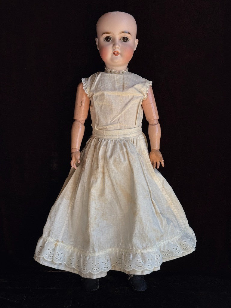 Antique German 25" Gebruder Kuhnlenz 165 Bisque Head Doll