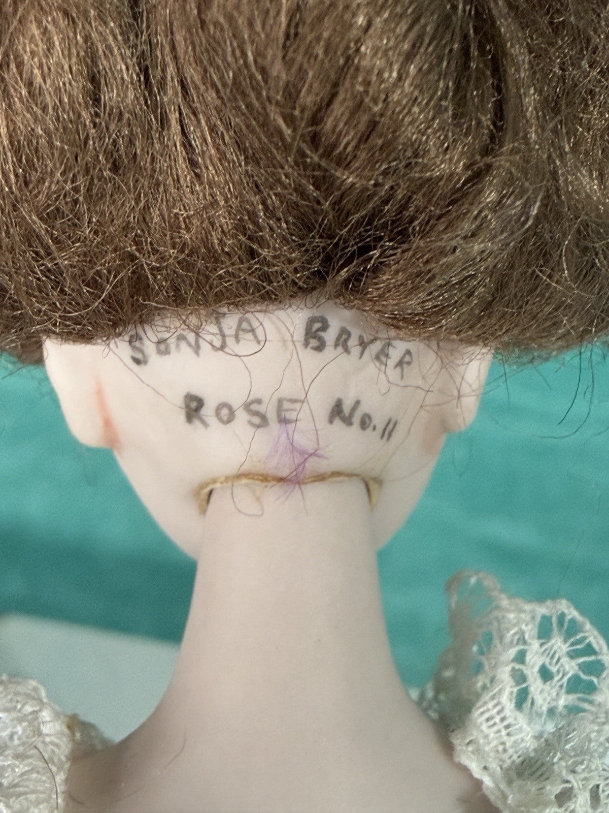 Artist Collectable Porcelain Jointed 7” Doll “Rose” LE 40 by Sonja Bryer