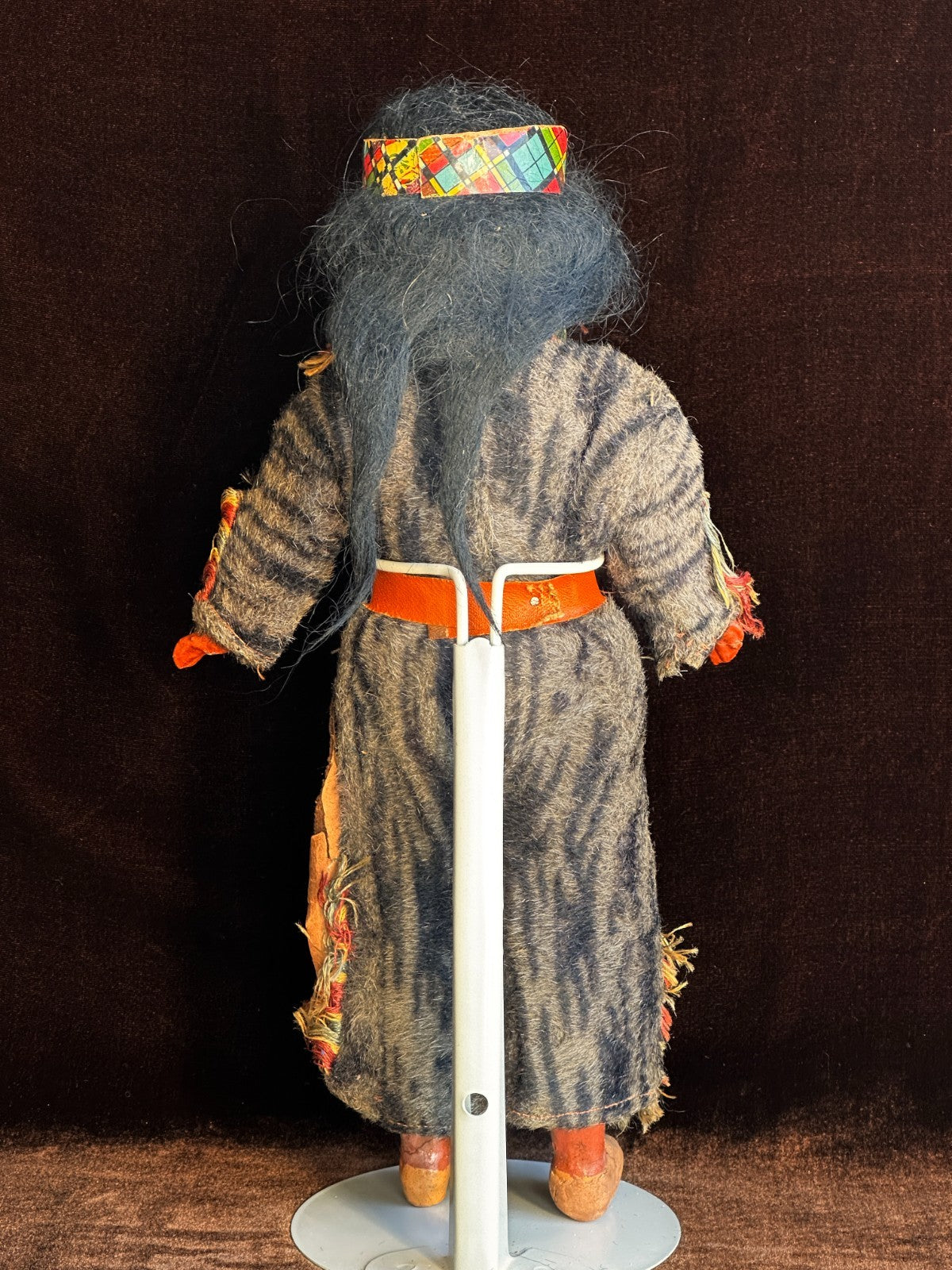 Antique German 13” Armand Marseille Native American Indian Bisque Head Doll