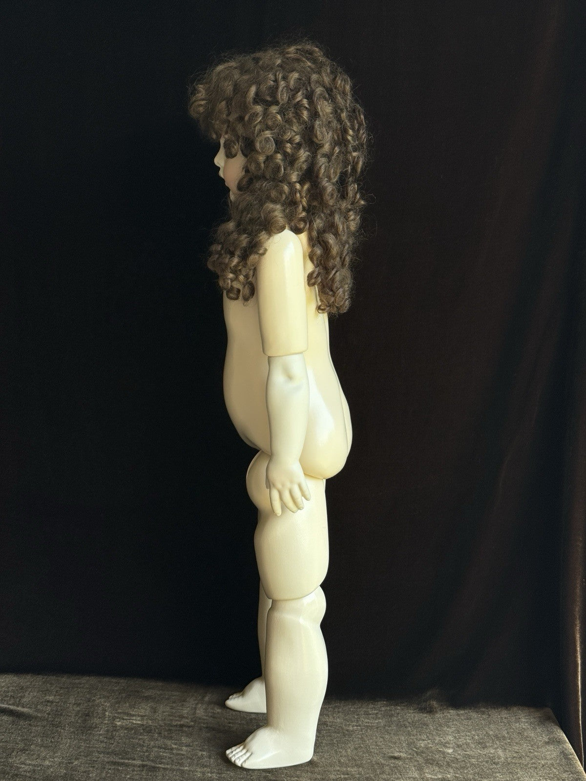 Large Porcelain Compo 28” Repro of Antique French Bru Jne Doll By Jamie Englert