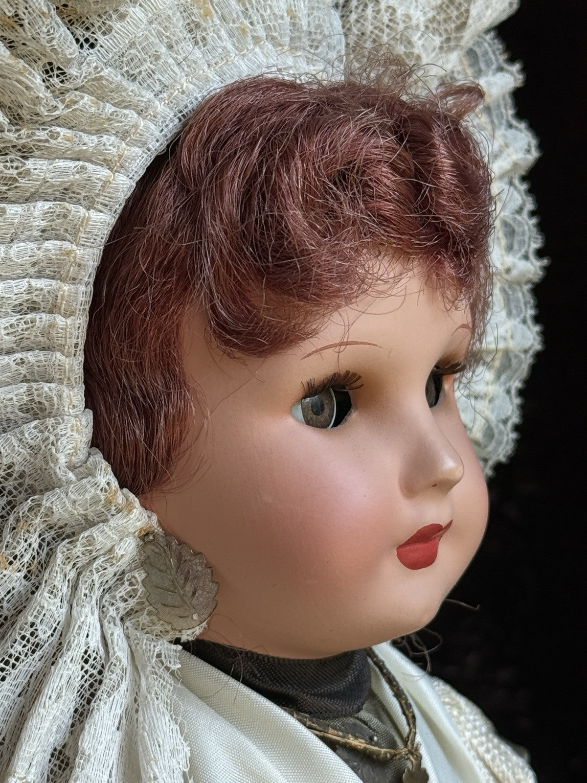 Vintage French 16” Unis Plastic/Composition Traditional Outfit Doll