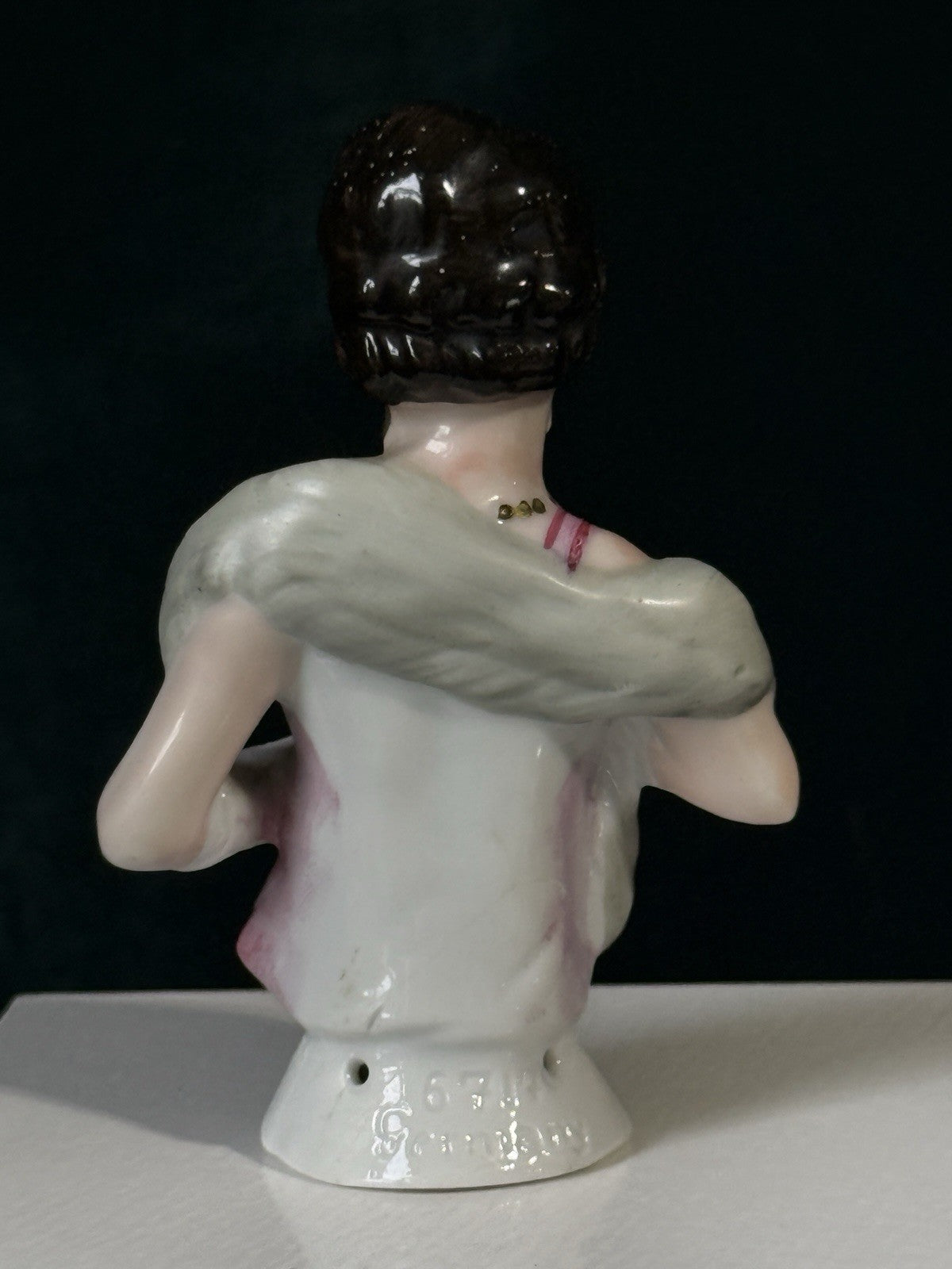 Lot Of 2 German Art Deco Flapper Pin Cushion 3 1/2”” Half Dolls Arms Attached