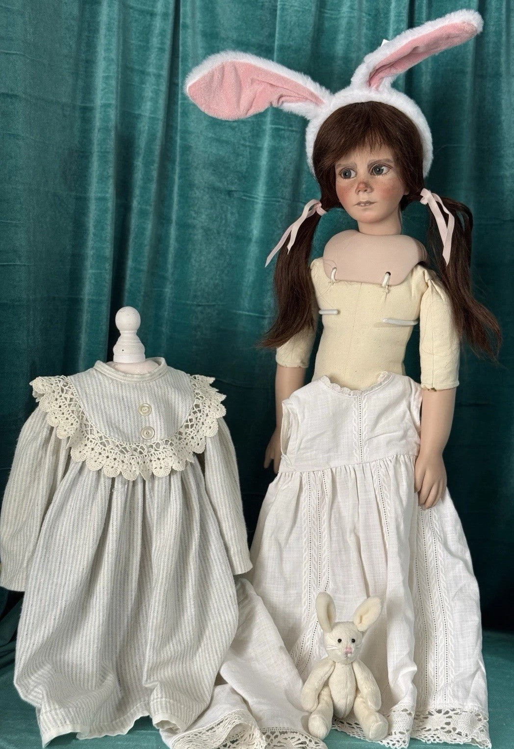 OOAK Porcelain 25” Doll “Angry Clementine” By German Artist Grossle-Schmidt