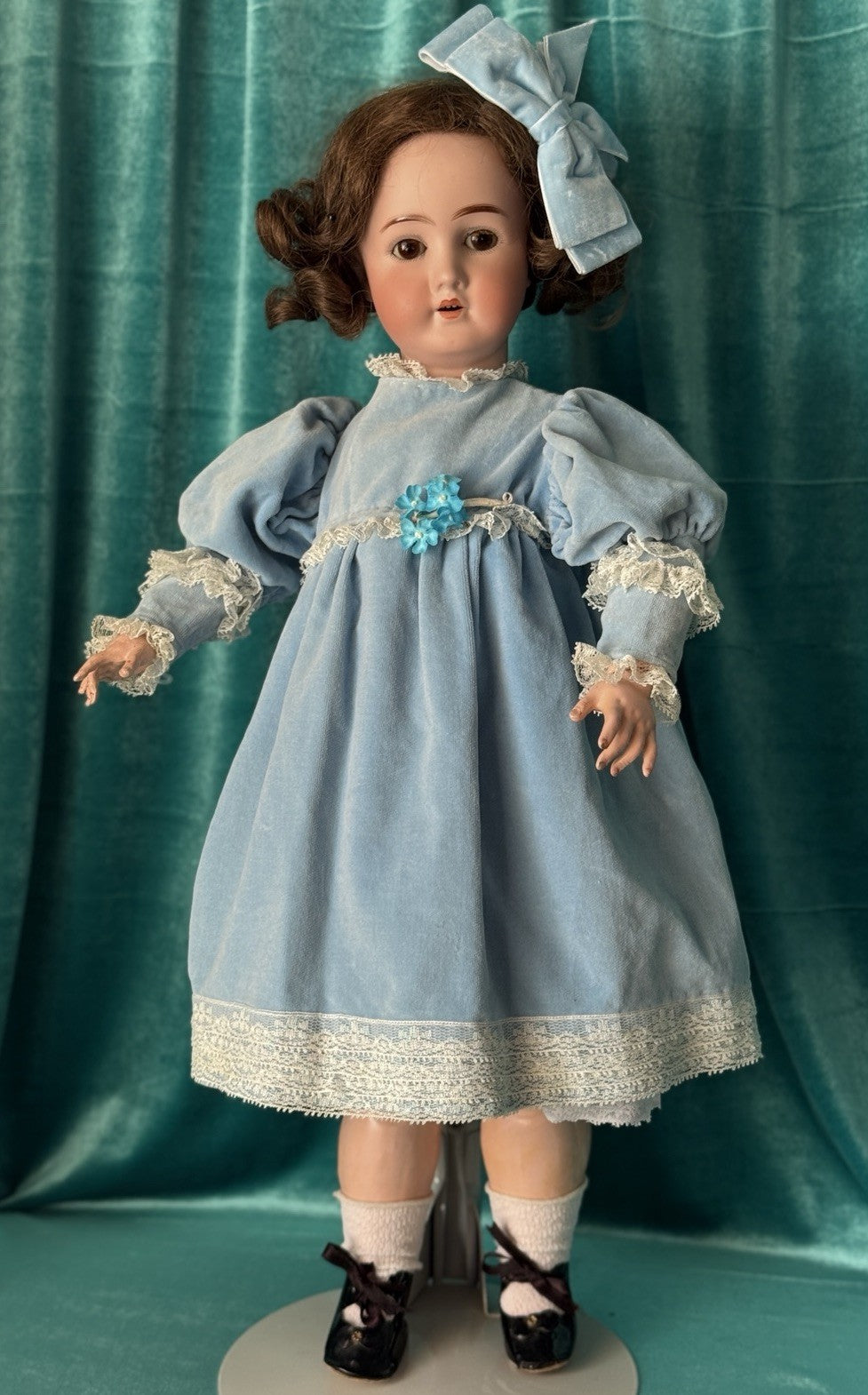 Antique German Goebel B3 22” Doll Bisque Head Composition Body
