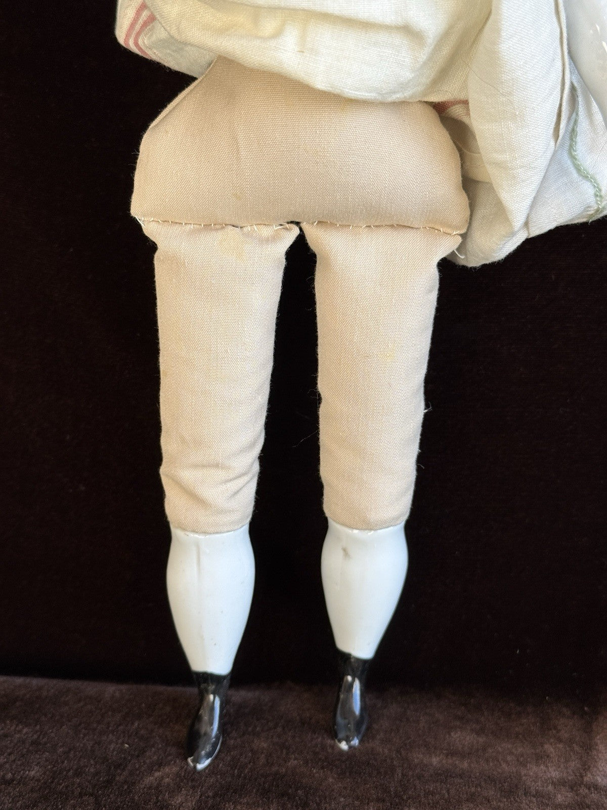 Antique German 13” Flat Top Highbrow China Shoulder Head Doll