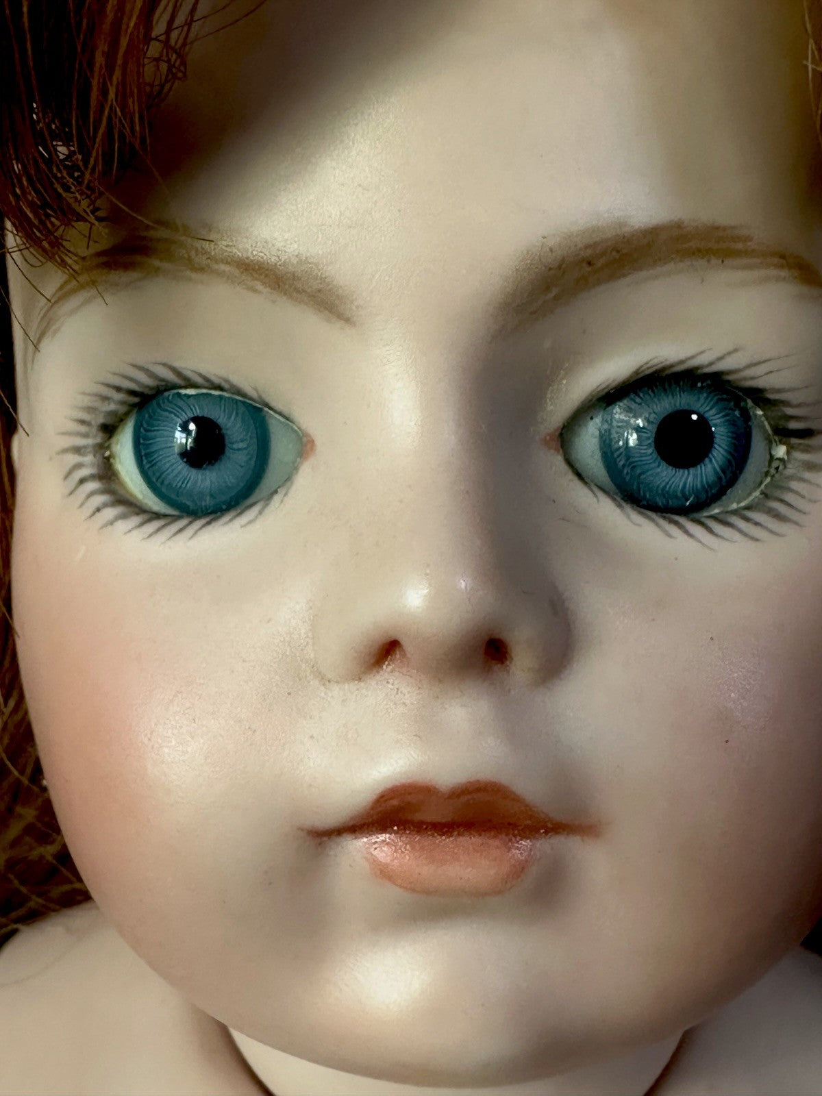 Artist Reproduction of Antique French Bru Jne 16” Doll Porcelain Head