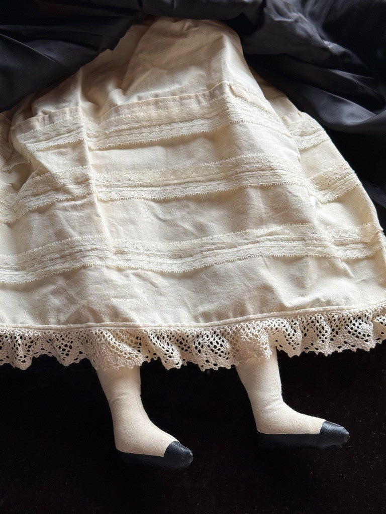 Handmade Artist 25.5" Oil Painted Cloth Folk Art Doll