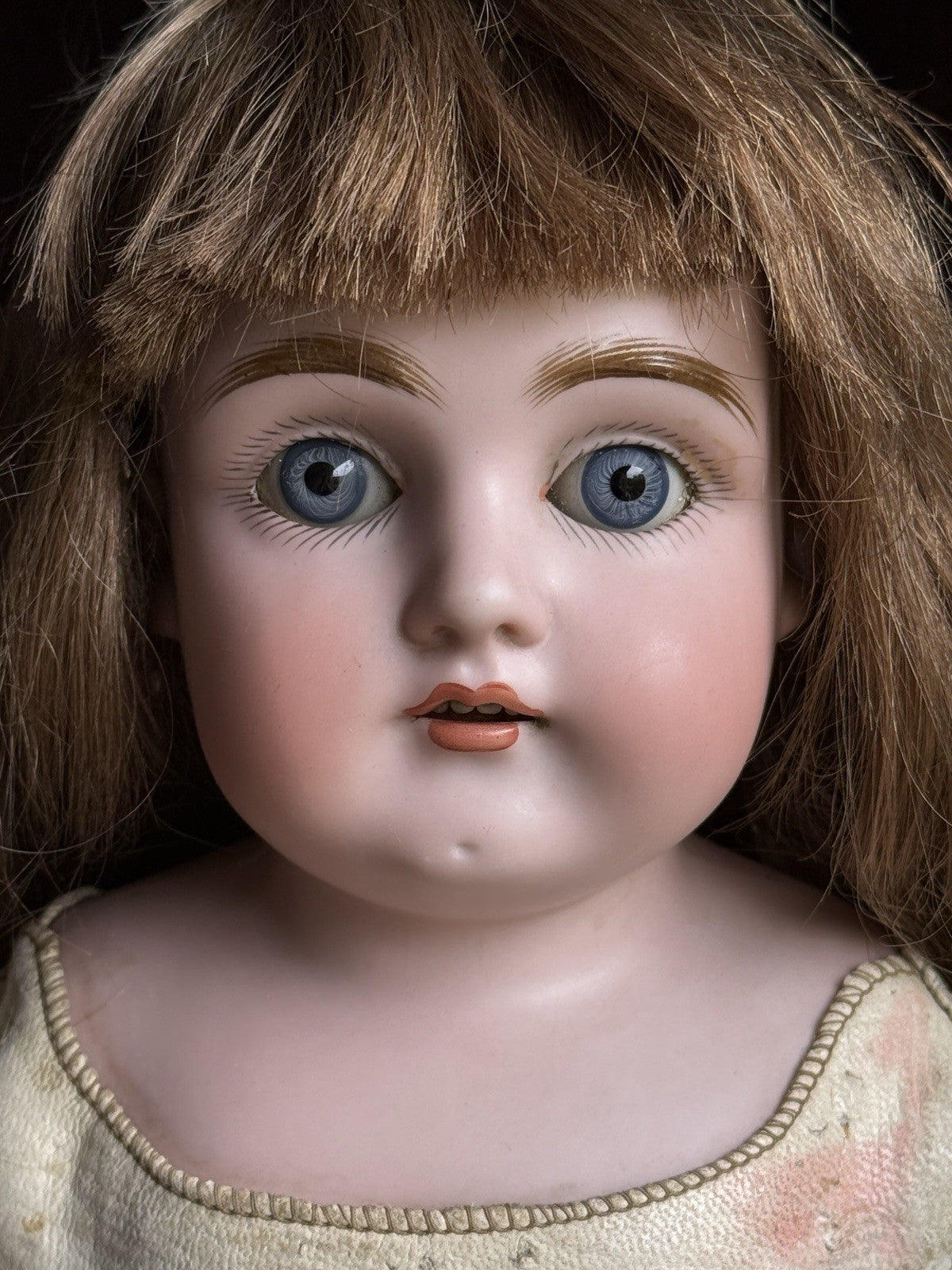 Antique German 20.5” Kestner 154 Bisque Shoulder Head Doll