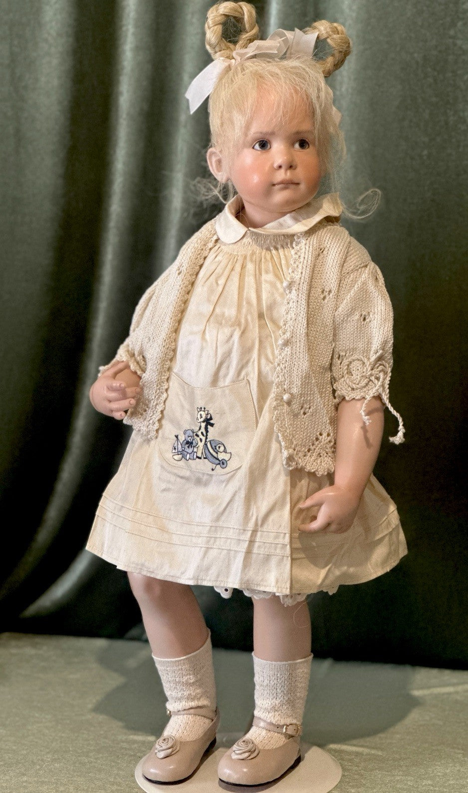 Artist Hildegard Gunzel Wax Over Porcelain 26” Doll “Harriet” LE 25 Box/Tag