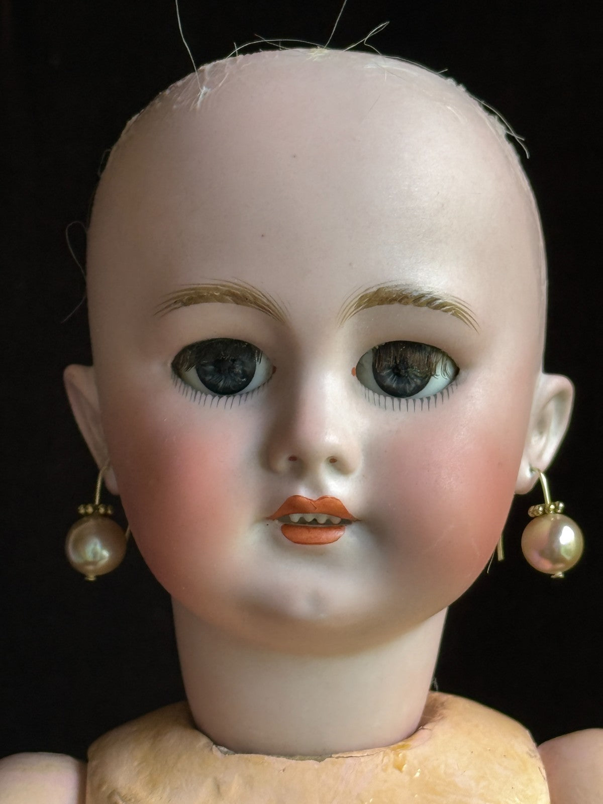 Antique German French 18” Tete Jumeau Simon Halbig Dep Bisque Head Doll