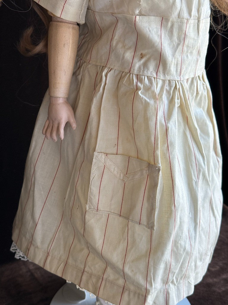 Antique German 24” C.M. Bergmann Waltershausen 1916 Bisque Head Doll