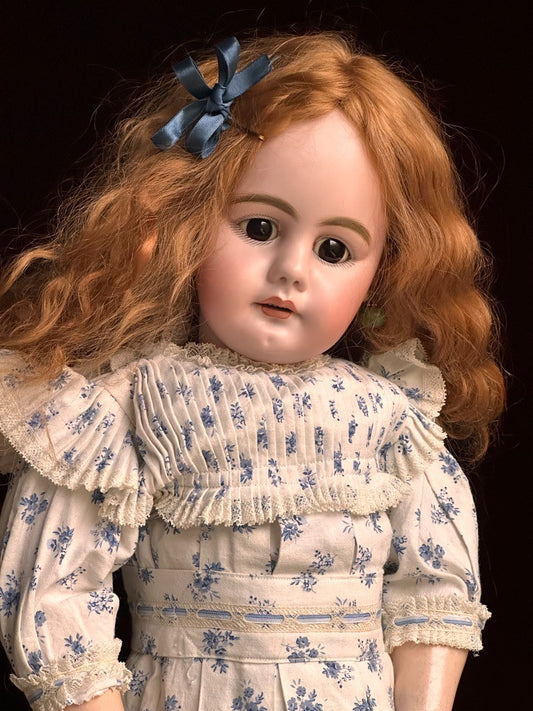 Large Antique German 28” Simon Halbig 949 Bisque Head Open Mouth Doll