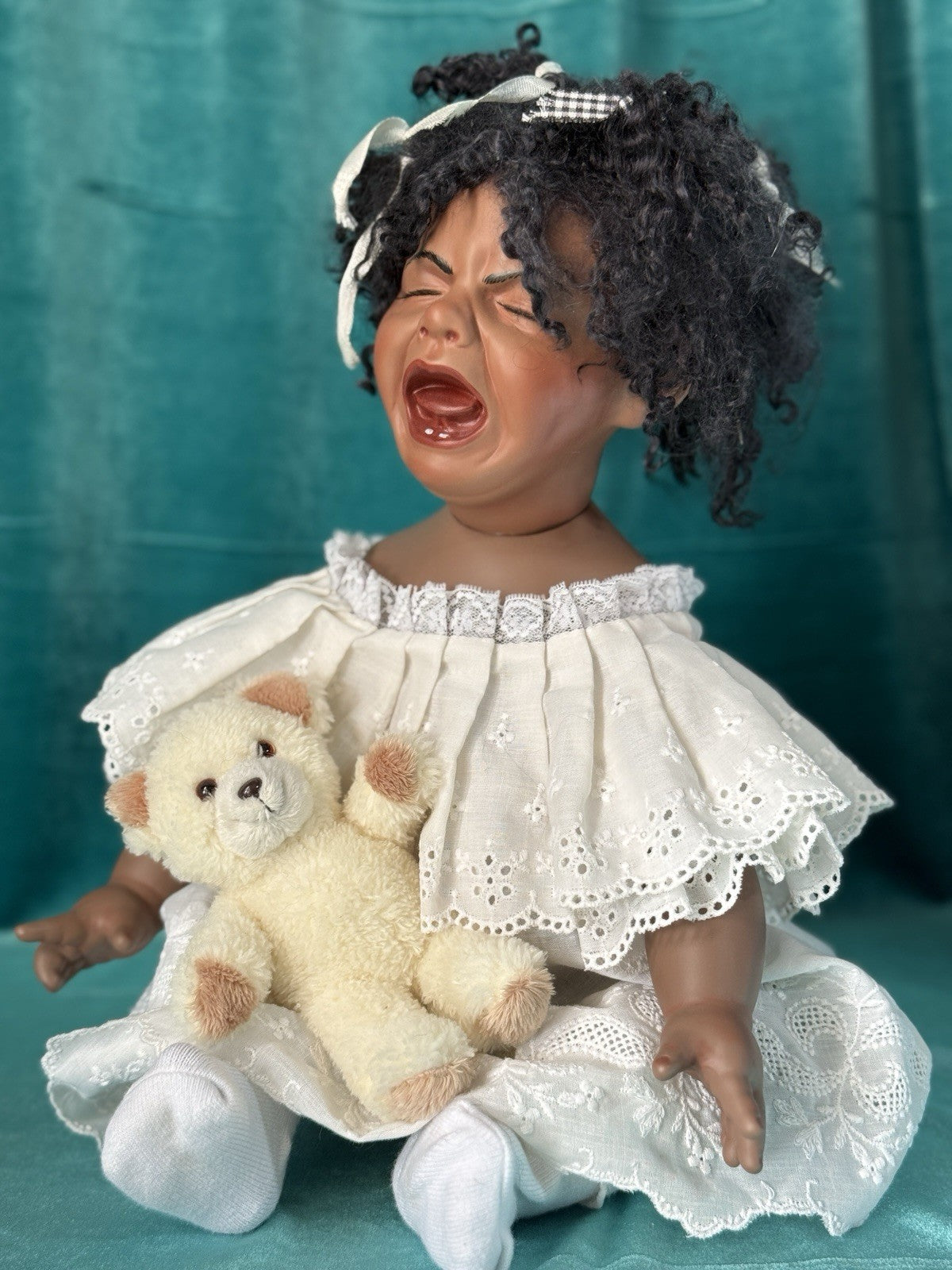 Reproduction Of “Sweet Pea ” by Mary Van Osdell Porcelain 19” Doll