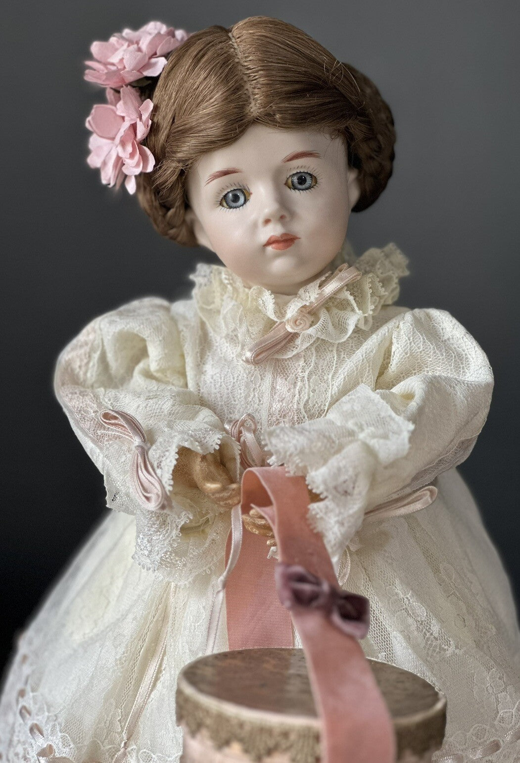 Reproduction of  Antique French Albert Marque 15” Doll Porcelain Head