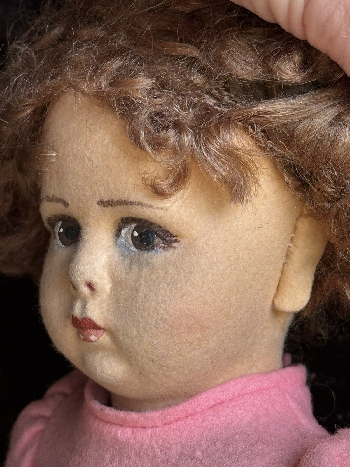Vintage Italian 12” Lenci 111 Felt Cloth Character Girl Doll