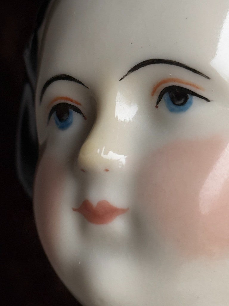 Vintage 19.5” Reproduction of Antique German Jenny Lind China Head Doll