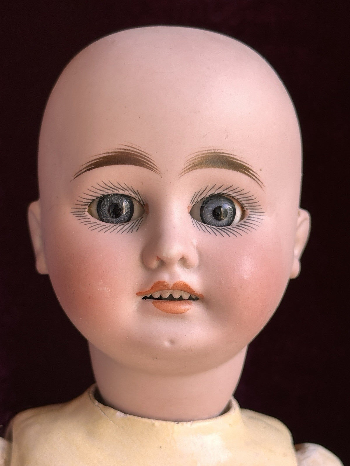 Antique German 15” Gebruder Kuchelnanz 44 DEP Bisque Head Doll