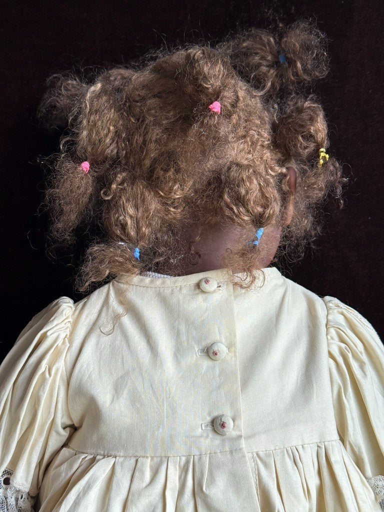 Lifelike 28" Artist Pauline Middleton Porcelain African American Girl Doll LE 20