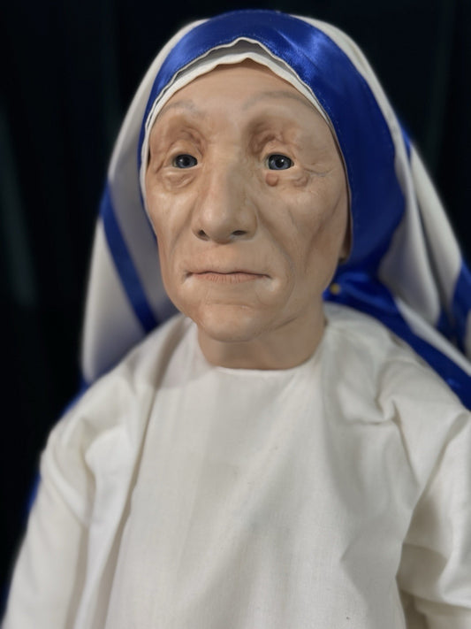 Porcelain Mother Theresa 31” Doll By K. Rubert Artwork Molds