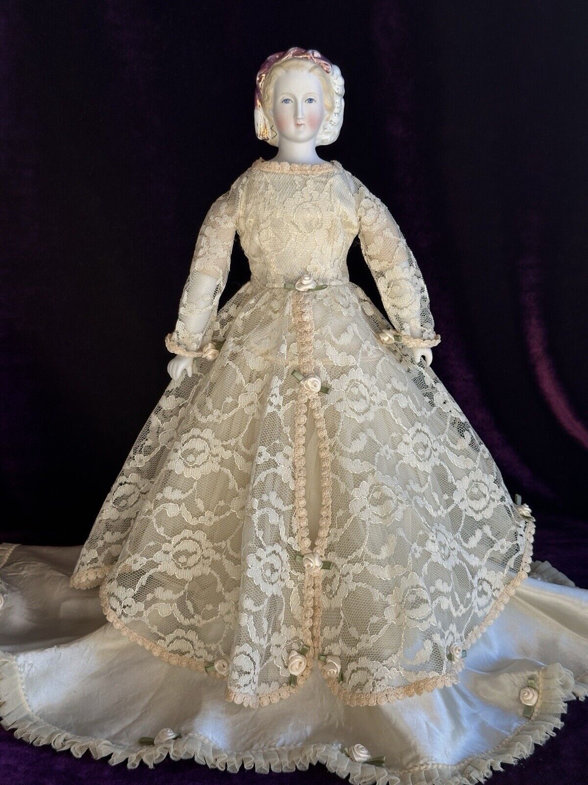 Rare Antique German 14.5” Alt Beck Gottschalck Empress Eugenie Parian China Doll