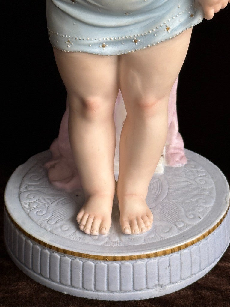 Large Antique German 13.75” Gebruder Heubach Figurine of Character Doll